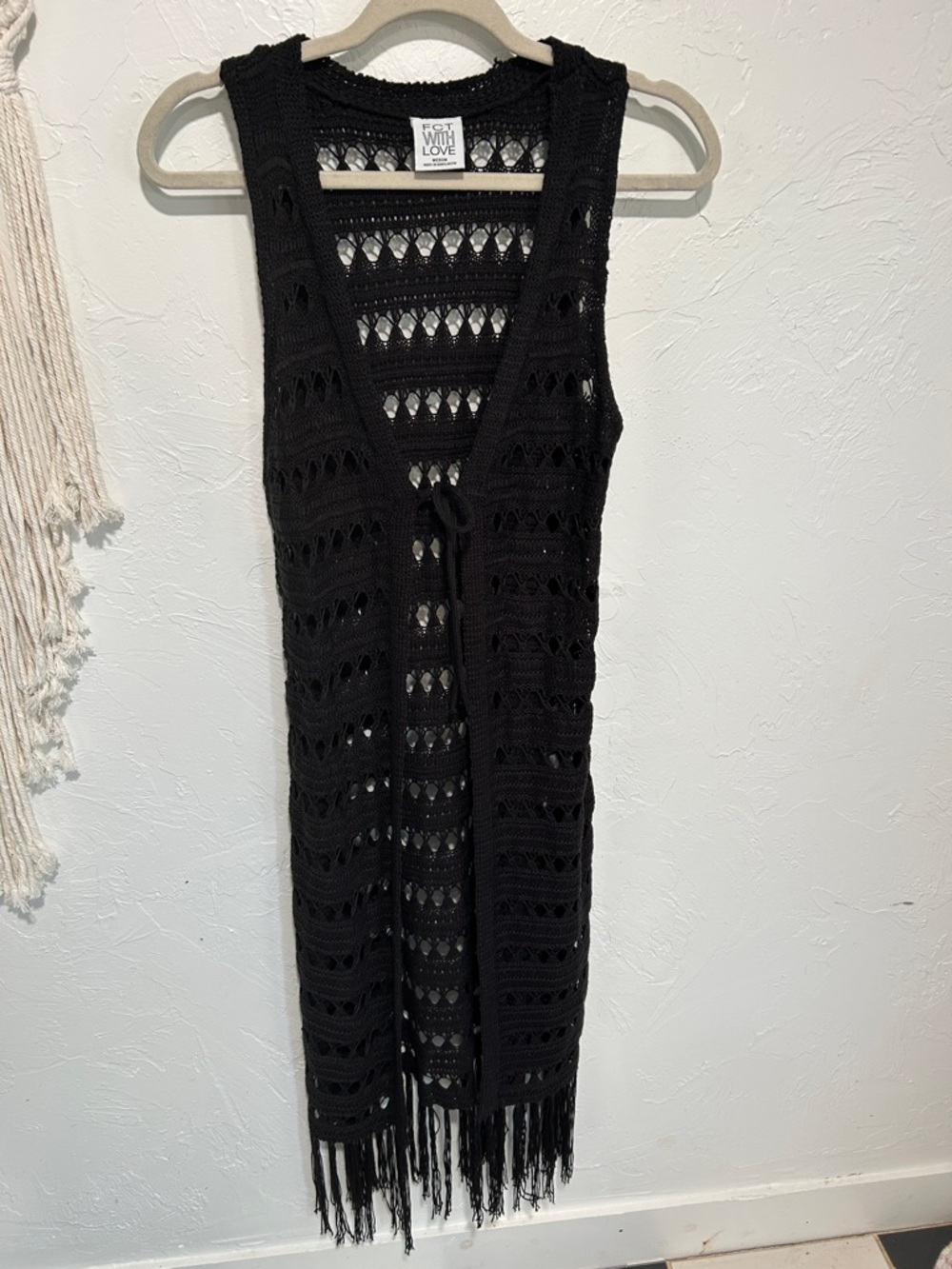 FCT WITH LOVE long black vest
